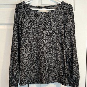 Loft Floral Long Sleeve Blouse